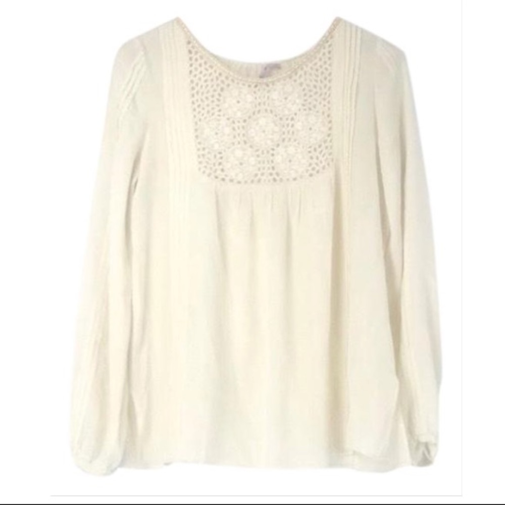 Calypso Sheer Ivory Blouse